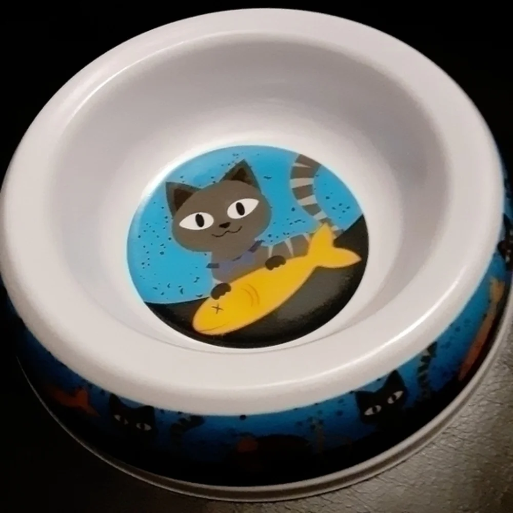 Kitty's Graphic Designs Melamine 4 Cat Bowls Bundle